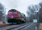 MBTA 1012 pushes an inbound towards Boston 